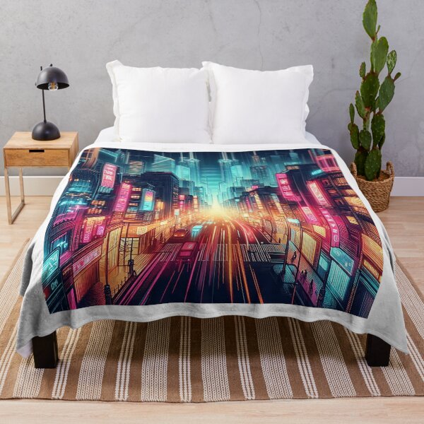 Item preview, Neon Noir Metropolis designed and sold by TextileTrove.