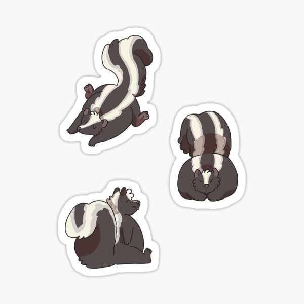Goofy Skunks Sticker