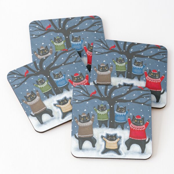Item preview, The Cats Celebration of Winter designed and sold by KilkennyCat Art.