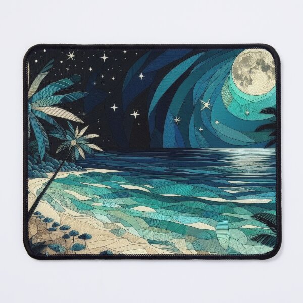 Item preview, Geometric Tropical Beach - Night Escape designed and sold by HausKatz.