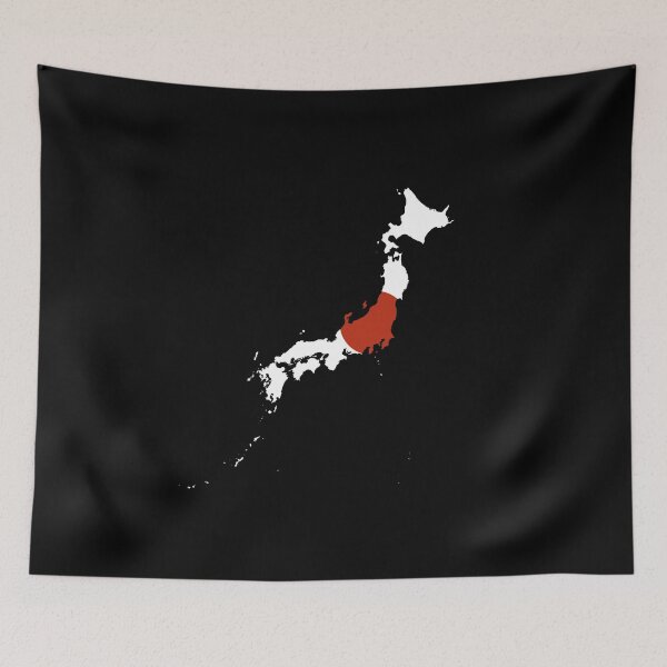 Item preview, Flag Map of Japan designed and sold by feether-store.