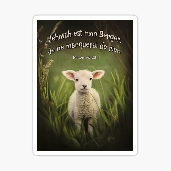 Item preview, Jehovah is my Shepherd | Psalm 23:1 designed and sold by NathBros.