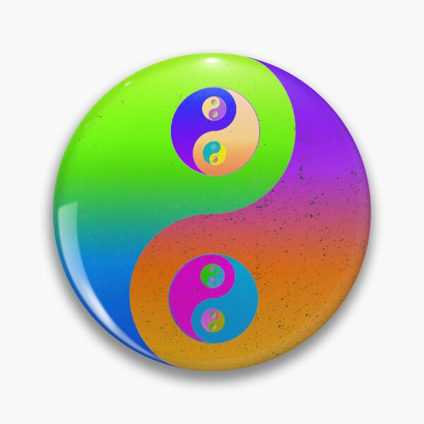 Item preview, Yin Yang Psychedelic Rainbow Infinity  designed and sold by blueversion.
