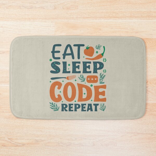Item preview, Eat, Sleep, Code, Repeat: A Programmer's Life designed and sold by VoyteksDesigns.