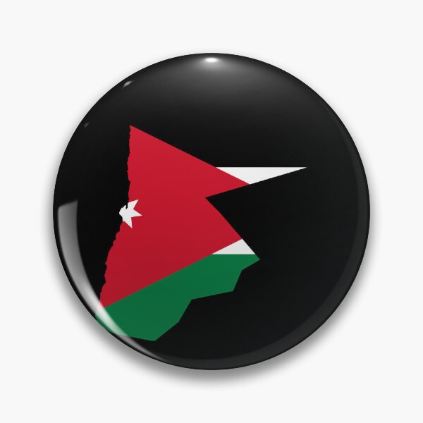Item preview, Flag Map of Jordan  designed and sold by feether-store.