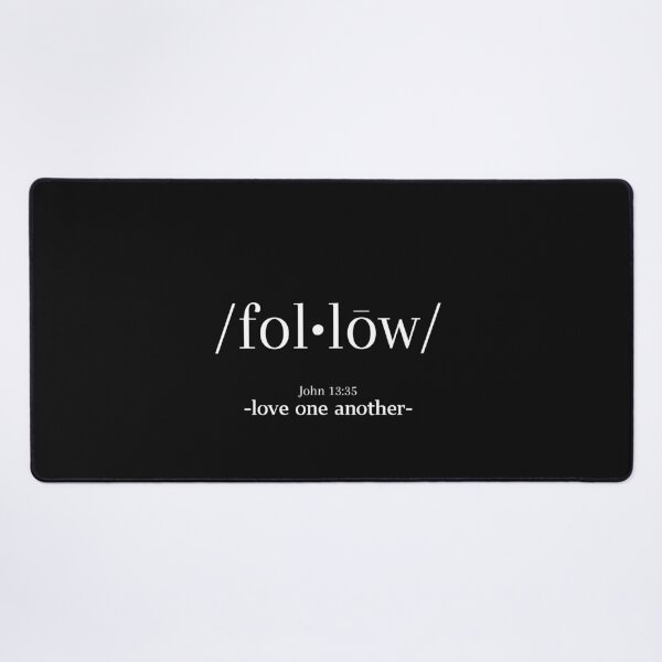 Item preview, Follow - John 13:35 Bible Verse - Love one another designed and sold by GEM STYLE.