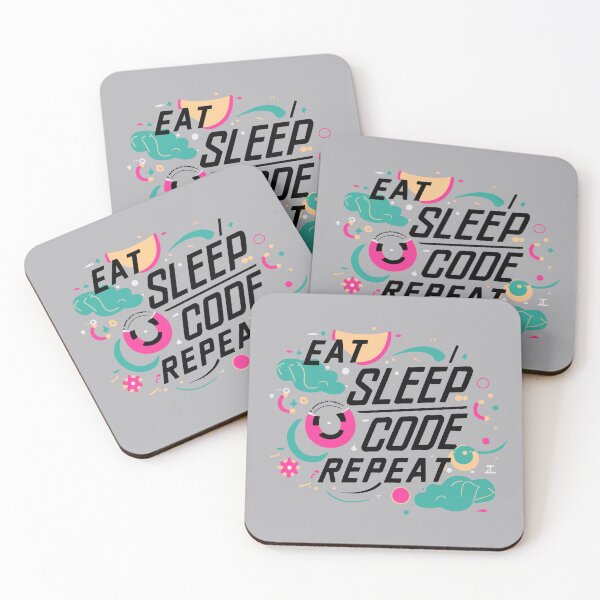 Item preview, Eat, Sleep, Code, Repeat: A Programmer's Life designed and sold by VoyteksDesigns.