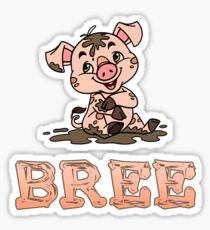 Bree Piggy Sticker