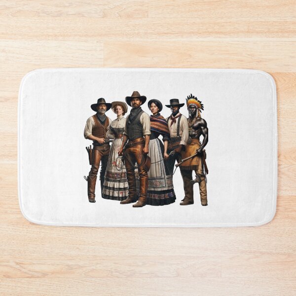 Item preview, Group of Six Frontier Settlers Cowboys, Native American, and Women designed and sold by kylmllr101684.