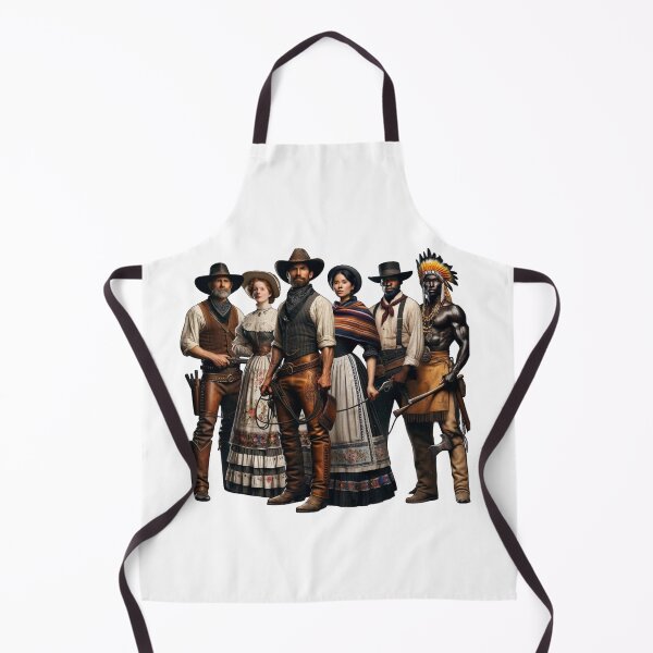 Item preview, Group of Six Frontier Settlers Cowboys, Native American, and Women designed and sold by kylmllr101684.