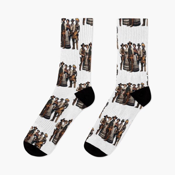 Item preview, Group of Six Frontier Settlers Cowboys, Native American, and Women designed and sold by kylmllr101684.