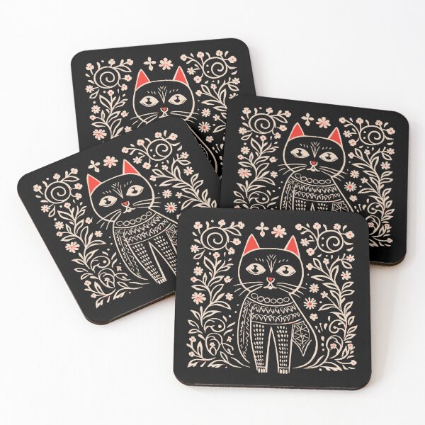 Item preview, Lino Cut Cat designed and sold by Texterns.