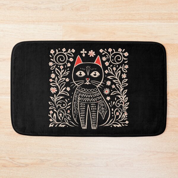 Item preview, Lino Cut Cat designed and sold by Texterns.