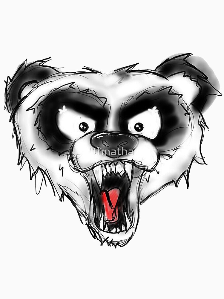 Angry Panda T Shirt By Thnatha Redbubble 