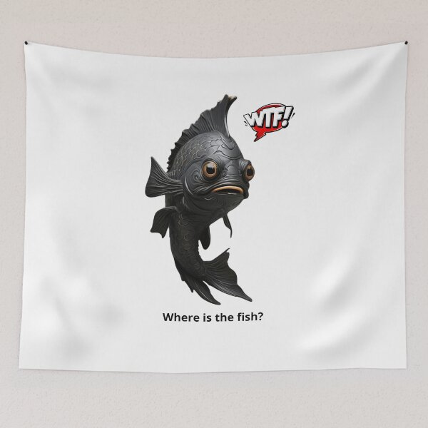 Item preview, Fishing T-Shirt for Men, Funny Fishing Shirt,FUNNY FISH designed and sold by Bitty777.