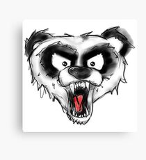 Angry Panda Canvas Print