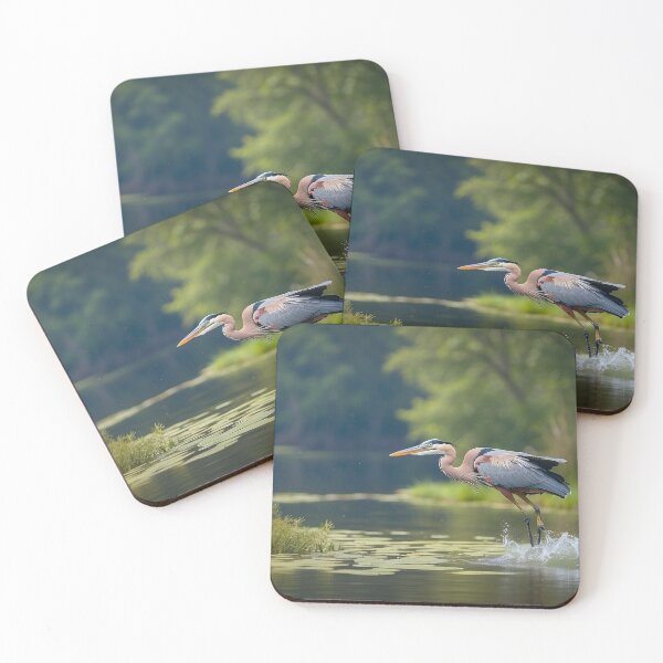 Item preview, Blue Heron Wading designed and sold by AndClipArt.