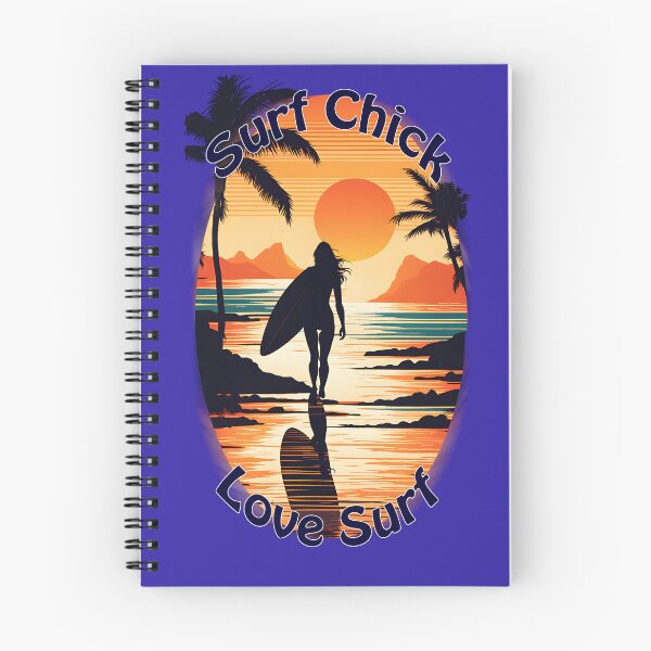 Item preview, Surf Chick Sunset Stroll: Embrace the Love for Surf designed and sold by leyfinder.
