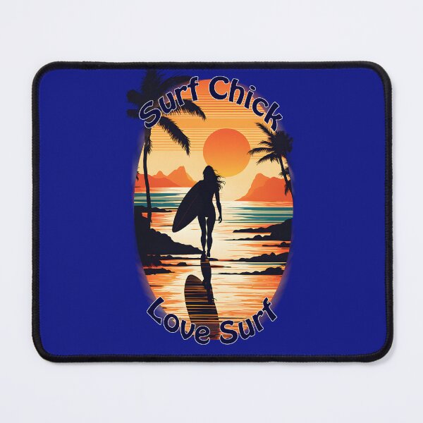 Item preview, Surf Chick Sunset Stroll: Embrace the Love for Surf designed and sold by leyfinder.