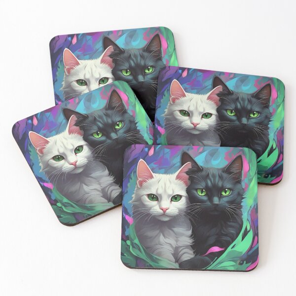 Item preview, yin yang cats designed and sold by baspettersen.