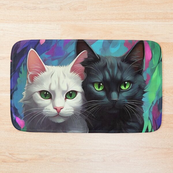 Item preview, yin yang cats designed and sold by baspettersen.