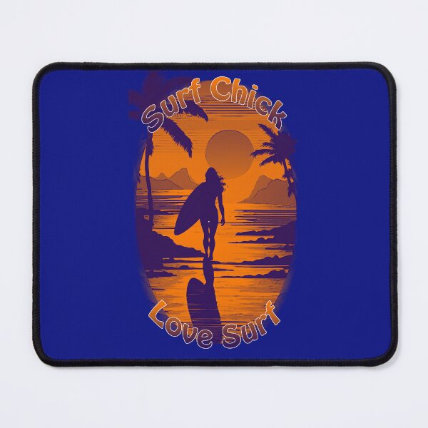 Item preview, Surf Chick Sunset Stroll: Embrace the Love for Surf designed and sold by leyfinder.