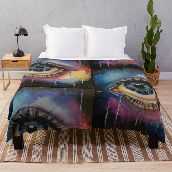 Item preview, Celestial Tears - Captivating Space Art with Crying Eye designed and sold by what-you-want1.