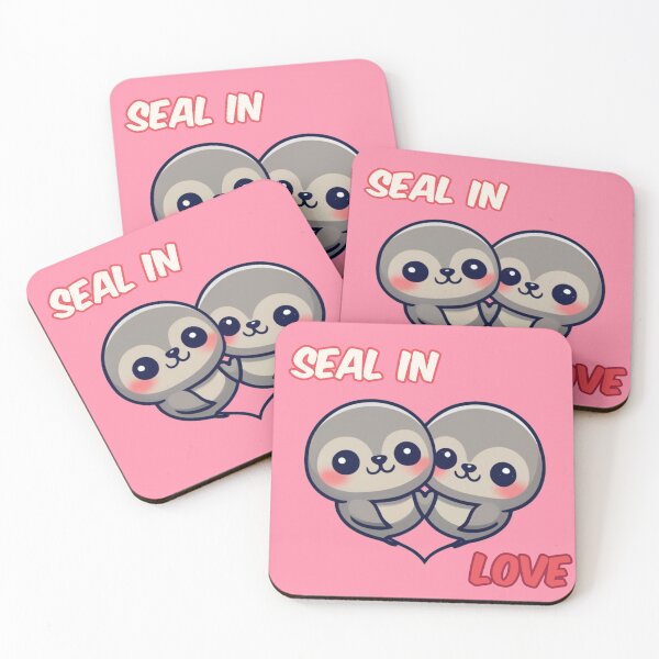 Item preview, Seal hugging in love designed and sold by TeeNameHut.