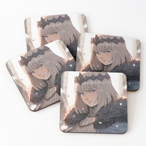 Item preview, Icy Gaze Winter Queen Anime Girl designed and sold by bubblegoth.