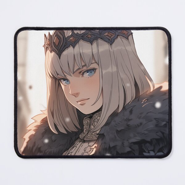 Item preview, Icy Gaze Winter Queen Anime Girl designed and sold by bubblegoth.