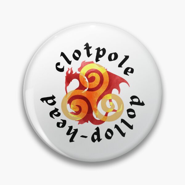 Item preview, Clotpole Dollophead BBC Merlin Triskelion Dragon designed and sold by cre8ivemango.