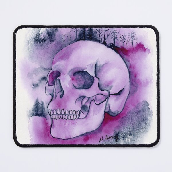 Item preview, Purple human skull designed and sold by PurpleKimArt.