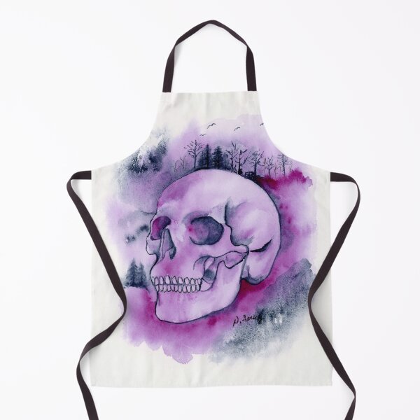 Item preview, Purple human skull designed and sold by PurpleKimArt.