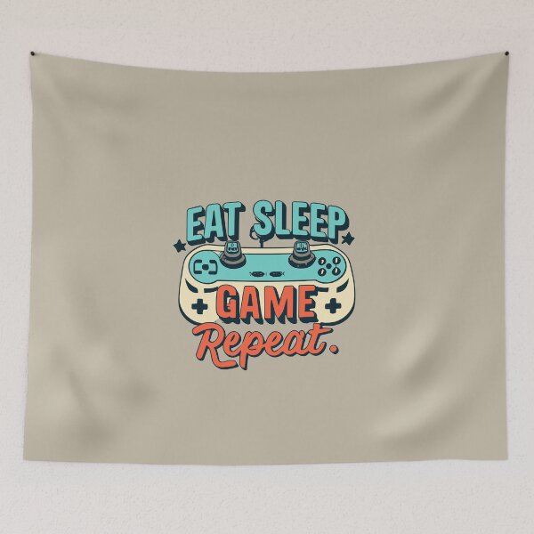 Item preview, Eat, Sleep, Game, Repeat: The Limitless Cycle designed and sold by VoyteksDesigns.