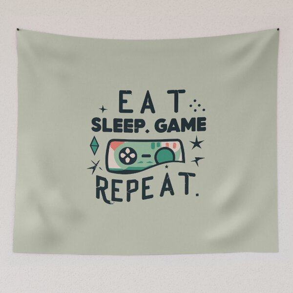 Item preview, Eat, Sleep, Game, Repeat: The Limitless Cycle designed and sold by VoyteksDesigns.