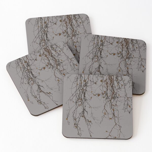 Item preview, Marple tree in winter in dark grey background  designed and sold by ColorandColor.