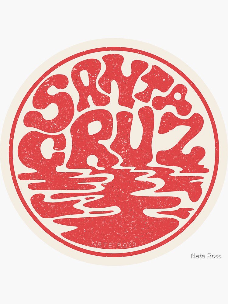 Thumbnail 3 of 3, Sticker, Santa Cruz Sunset designed and sold by nateross.