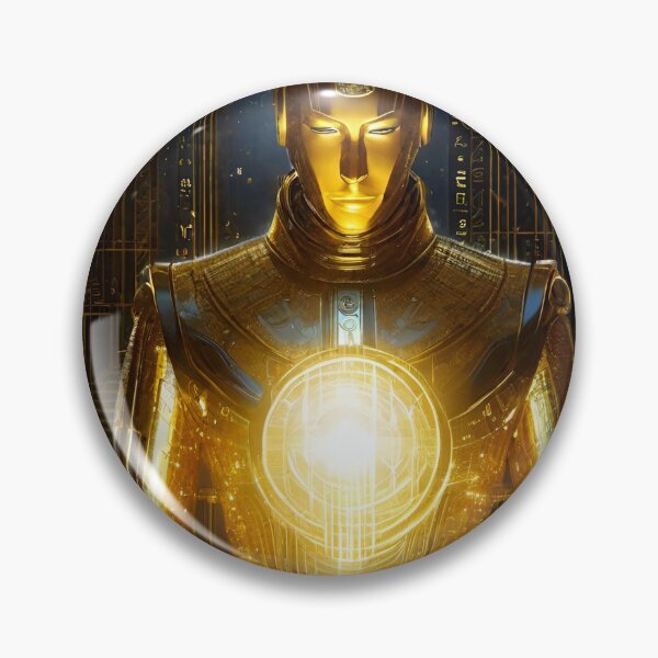 Item preview, Golden Robot  designed and sold by MatrixTattoo.