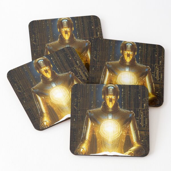 Item preview, Golden Robot  designed and sold by MatrixTattoo.