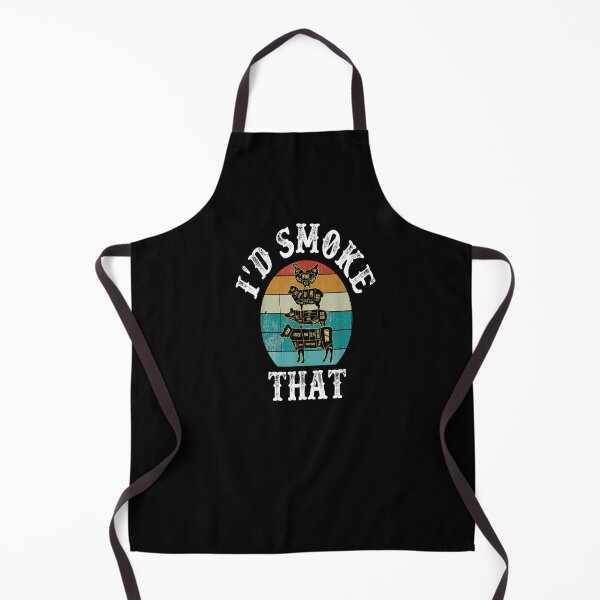 Item preview, Funny Retro BBQ Party Smoker Chef Dad Gift - I'd Smoke That designed and sold by LifeIsTooShirt.