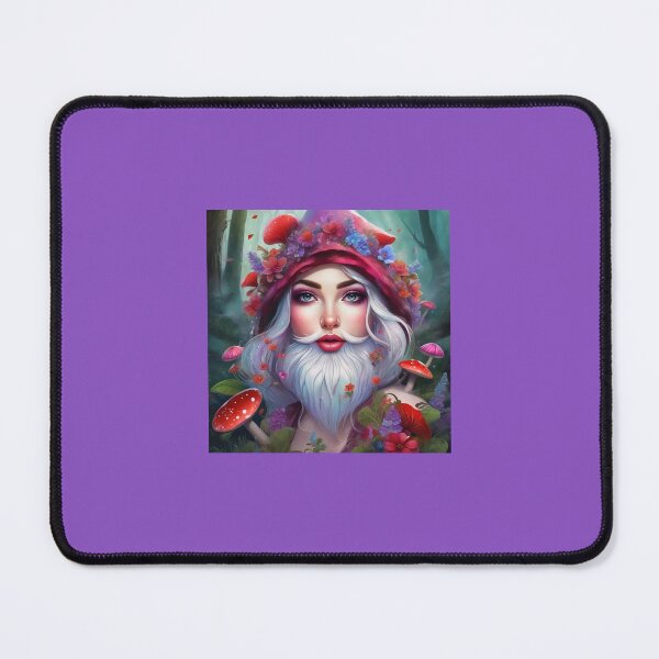 Item preview, Female Bearded Gnome With Mushrooms designed and sold by FlutterbyFairy.