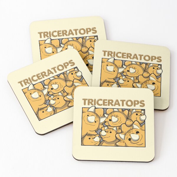 Item preview, Copy of Five Triceratops Squeezing Into a frame designed and sold by The magic  Yellow bus.