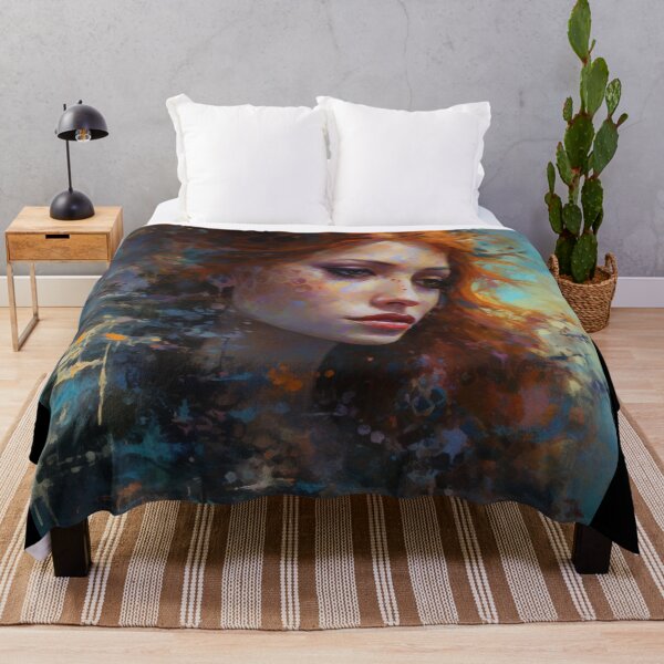 Item preview, Female Themed Art About Women Original Artwork Redhead Oh Pretty Woman B216 designed and sold by MPCFICTION.