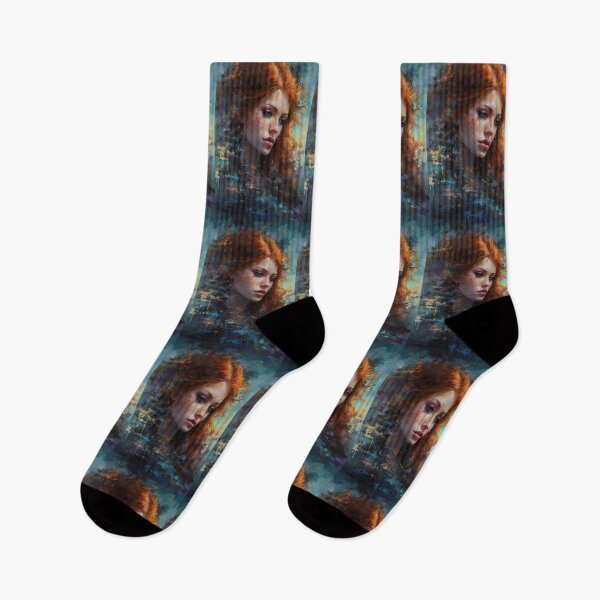 Item preview, Female Themed Art About Women Original Artwork Redhead Oh Pretty Woman B216 designed and sold by MPCFICTION.