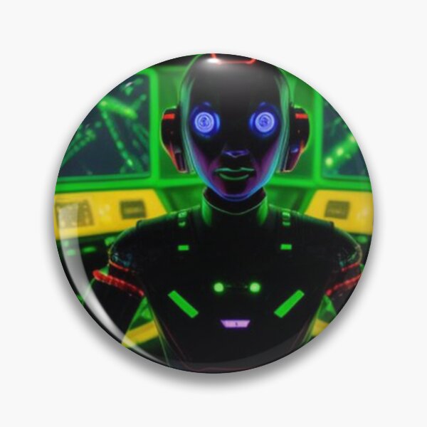 Item preview, AI Robot In a High Tech Computer Lab designed and sold by TheDarkWardrobe.