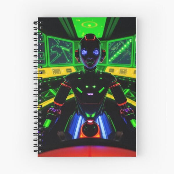 Item preview, AI Robot In a High Tech Computer Lab designed and sold by TheDarkWardrobe.