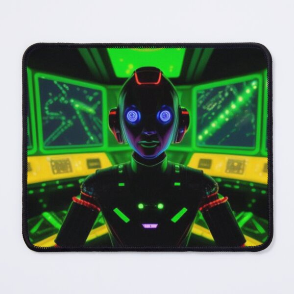 Item preview, AI Robot In a High Tech Computer Lab designed and sold by TheDarkWardrobe.