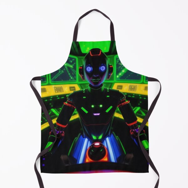Item preview, AI Robot In a High Tech Computer Lab designed and sold by TheDarkWardrobe.