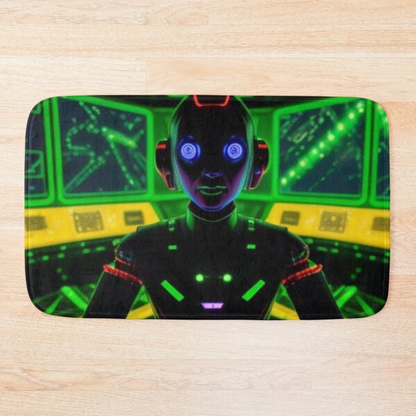 Item preview, AI Robot In a High Tech Computer Lab designed and sold by TheDarkWardrobe.