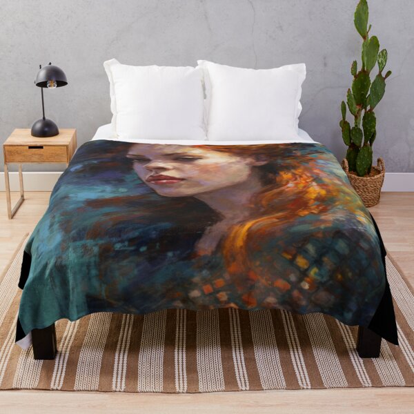 Item preview, Female Themed Art About Women Original Artwork Redhead Oh Pretty Woman B163 designed and sold by MPCFICTION.